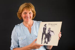 Vinyl Portrait with Fleetwood Mac "Rumours", seventies